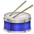 drum with drumsticks on platform Emojipedia
