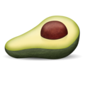avocado on platform Emojipedia