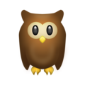 owl on platform Emojipedia