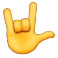 love-you gesture on platform Emojipedia