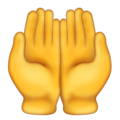 palms up together on platform Emojipedia