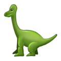 sauropod on platform Emojipedia
