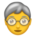 older person on platform Emojipedia