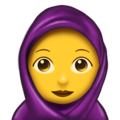 woman with headscarf on platform Emojipedia