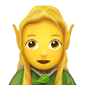 woman elf on platform Emojipedia