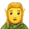 man elf on platform Emojipedia