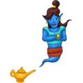 woman genie on platform Emojipedia