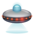 flying saucer on platform Emojipedia