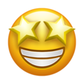 star struck on platform Emojipedia