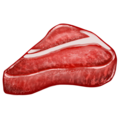 cut of meat on platform Emojipedia