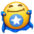 superhero on platform Emojipedia