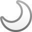 crescent moon on platform Facebook