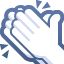 clapping hands on platform Facebook
