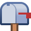 closed mailbox with lowered flag on platform Facebook