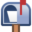 open mailbox with raised flag on platform Facebook