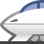 high-speed train on platform Facebook