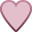 purple heart on platform Facebook