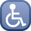 wheelchair symbol on platform Facebook