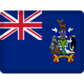 flag: South Georgia & South Sandwich Islands on platform Facebook