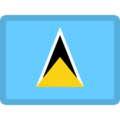 flag: St. Lucia on platform Facebook