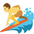 man surfing on platform Facebook