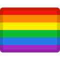 rainbow flag on platform Facebook