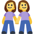 women holding hands on platform Facebook
