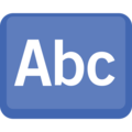 input latin letters on platform Facebook