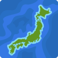 map of Japan on platform Facebook