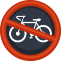 no bicycles on platform Facebook