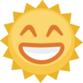 sun with face on platform Facebook