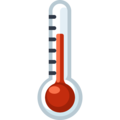 thermometer on platform Facebook