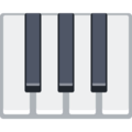 musical keyboard on platform Facebook