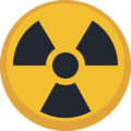 radioactive sign on platform Facebook