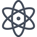 atom symbol on platform Facebook