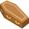 coffin on platform Facebook