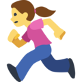 woman running on platform Facebook