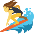 woman surfing on platform Facebook