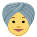 woman wearing turban on platform Facebook