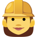woman construction worker on platform Facebook