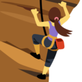 woman climbing on platform Facebook