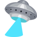 flying saucer on platform Facebook