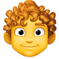 man: curly hair on platform Facebook