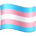 transgender flag on platform Facebook