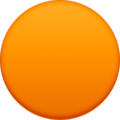 orange circle on platform Facebook