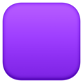 purple square on platform Facebook