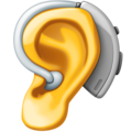ear with hearing aid on platform Facebook