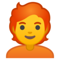 person: red hair on platform Google