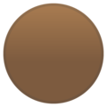 brown circle on platform Google