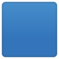 blue square on platform Google